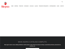 Tablet Screenshot of hepso.com.br